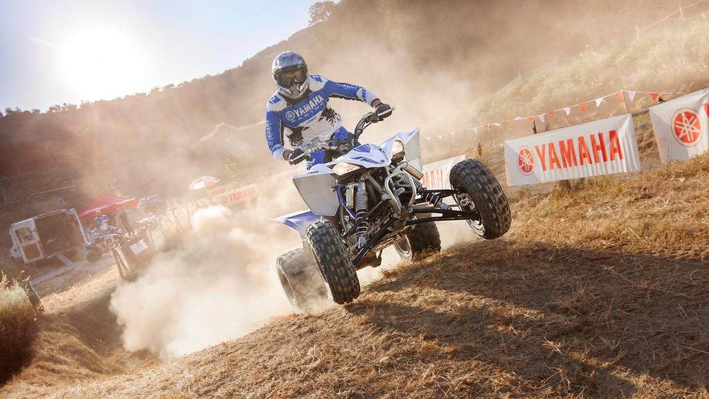Taking ATV racing to the next level. Serious racers will tell you that the Yamaha YFZ450R is the number one machine choice with winning riders.