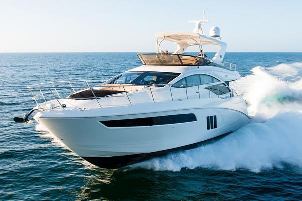 2018 Sea Ray L590 Fly Price: $3,306,425 Specifications Builder/Designer Year: 2018 Construction: Fiberglass Engines / Speed Engines: 2 Dimensions Nominal Length: Length