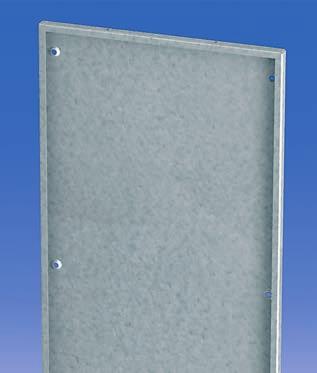 Al-Zn coated sheet steel Partition (1 pc.) with fixing accessories for mounting into the cabinet.