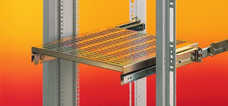 The brackets can be used either fitted to the 19" mountings or fitted directly into the verticals, and hence can be used with a ready rack which has only 1 pair of panel mounts.