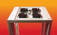 THERMAL MANAGEMENT STANDARD FAN TRAYS Top mounted fan trays are available to aid the cooling of your equipment.