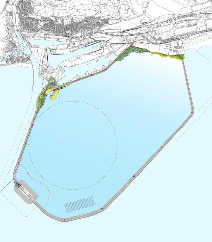 Establishing a blueprint: Swansea Bay Tidal Lagoon Wall length: 9.5km Area: 11.5km 2 Rated capacity (@4.