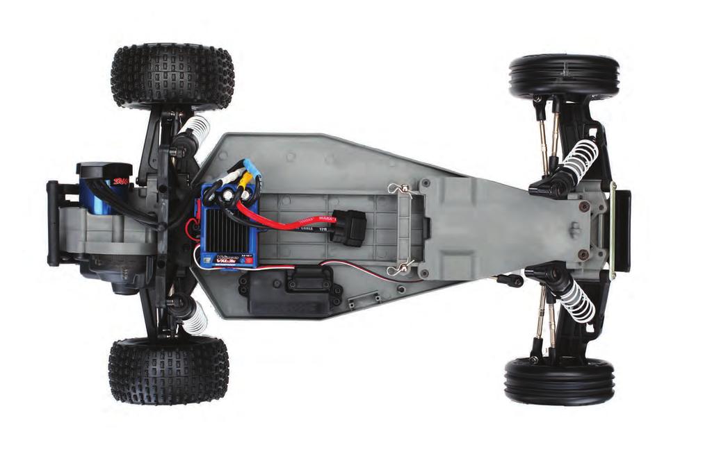 ANATOMY OF THE BANDIT VXL Turnbuckle (Rear Camber Link ) Electronic Speed Control (VXL-3s) Battery Compartment Steering Block Half Shaft Rear Shock Tower Traxxas High-