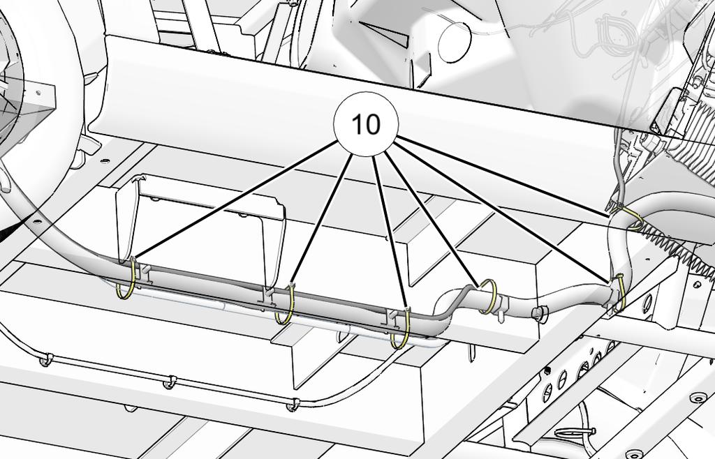 d as shown. 3. Remove eight push rivets D from upper dash panel E.