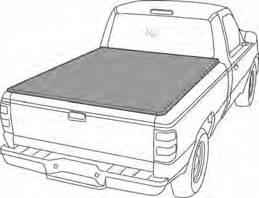 To Remove Cover Release Latch Open the tailgate and pull the latch to the rear to disengage the Rear