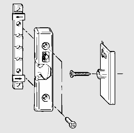 ACCESSORIES Balcony-door bullet catch: From the ALU 200/500 product range Compatible with ALU 540 and ALU 540i Clampable bullet catch: