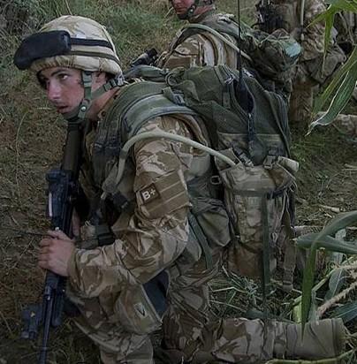 British foot soldiers typically carry packs of between 45 and 75 kg when on patrol. Up to 20 kg of this can be batteries.