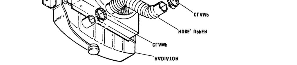 Figure 3-5. Radiator Hose Replacement (c) Close the coolant drain valve.