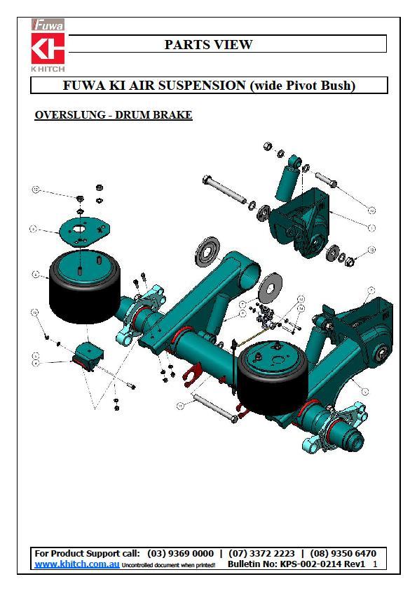1. Pre-assembly Considerations o Check if the correct parts have been supplied o Check the installation drawings match the parts supplied o There is a difference in the requirement for the rod length