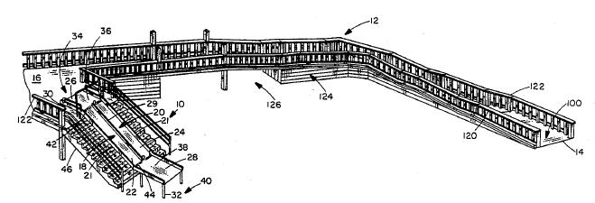 Fig 2. US Patent #5,505,663: Self operable transfer system for the disabled.