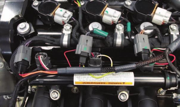 (Fig. F). The pair of PCV wiring harness leads with ORANGE colored wires go to Cylinder #1 (rear most cylinder).