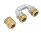 KAN-therm compression set for copper pipe Ø15 G½ 20/300 729202W Compression coupling works with KAN fittings, thermostatic valves of Honeywell, Herz, Heimeier, Danfoss and also with screw fittings
