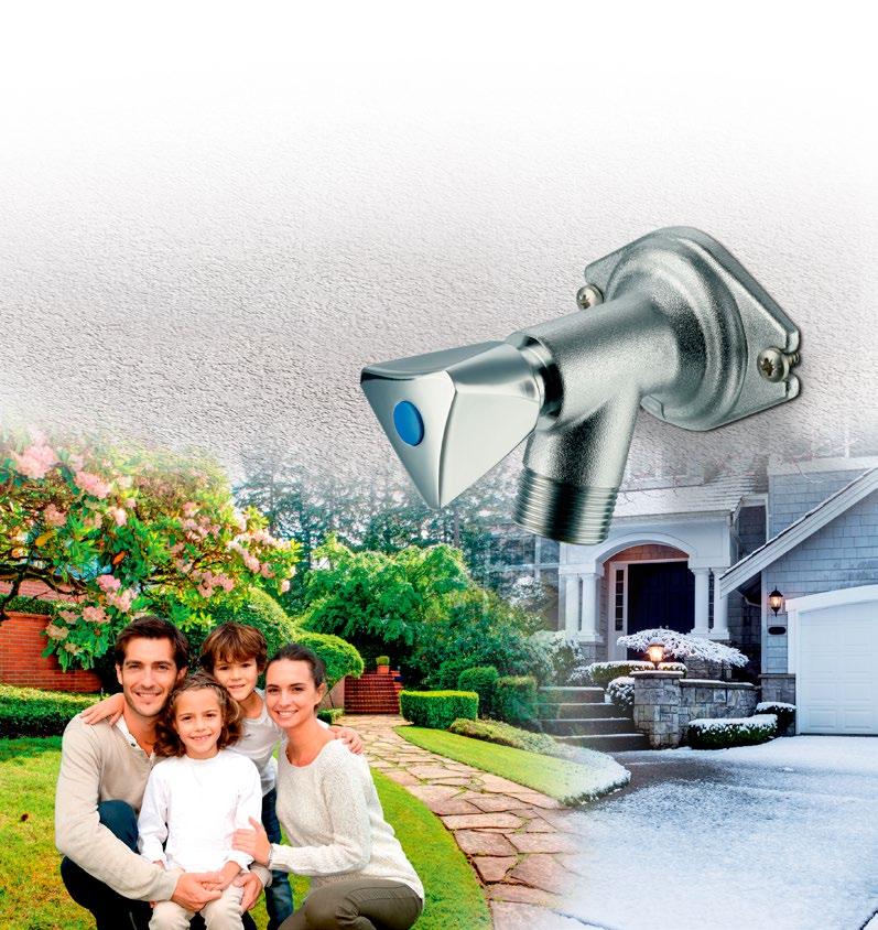 SYSTEM KAN-therm Frost-free garden tap DN15 NEW No more draining garden systems FREE TFROST FREE FROS Comfort and safety Frost-free garden tap with frost secure device Thanks to it s unique design,