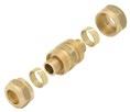 System KAN-therm Push/Push Platinum and screwed connections KAN-therm brass compression straight female connector Ø12 2 G½" 10/150 9014.320 Ø14 2 G½" 10/150 9014.330 Ø16 2 G½" 10/150 9014.