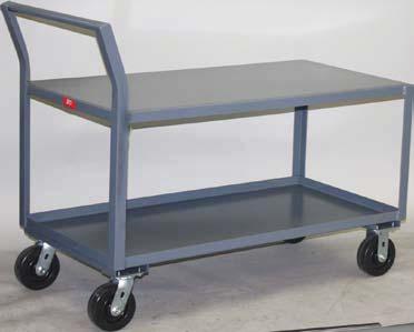 Shelf,400 lb Reinforced Low Profile Carts Model SX - Extra durable carts for heavy items,400 LB CAP.*(*,000 lb with casters) All welded construction (except casters).