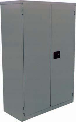 Fire Resistant Double Walled Security Cabinets Model BR - Manual Closed storage cabinet to secure materials or valuables All welded double wall 18 gauge construction with 1-1/" insulating air space.