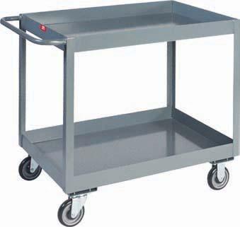 *(*800 lb with casters) wheel brakes on swivel casters - Code B5 or BN All swivel casters - Code AS Floor lock - Code F5 or F8 Vinyl matting on top shelf - Code VM Writing stand - Code WS ( LT & LN