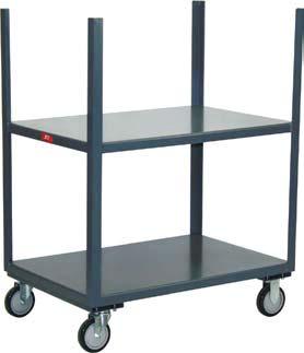 Shelf 1,00 Lb Specialty Mobile Tables LA, EY, LP - Heavy duty transporters between work areas 1,00 LB CAPACITY All welded construction (except casters).