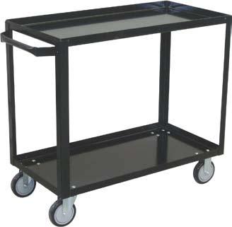 Shelf 14 Gauge Service Carts Model FG - Economical general use carts for transporting small materials 800 LB CAP.