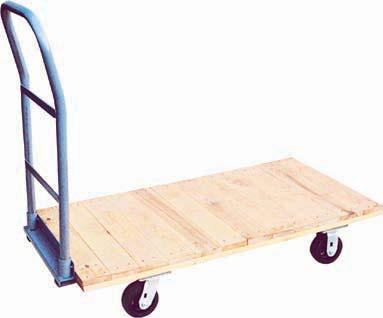 Ironwood, Wood Capped & Hardwood Platform Trucks PV, PB, EH - Heavy duty scratch resistant wood flatbed transporters for various materials,000 LB CAPACITY All welded construction (except wood decks