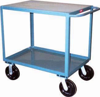 Shelf,400 lb Reinforced Service Carts Model SE - Extra durable carts for transporting heavy boxes, parts, and more,400 LB CAP.*(*,000 lb with casters) All welded construction (except casters).