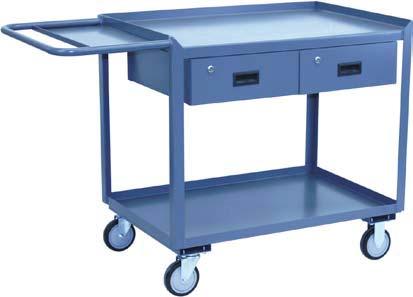 Mobile Workbenches SR, ST, SV - Durable utility carts with flush front edge and lockable drawers for repairs and maintenance 1,00 LB CAP.* (*800 lb.