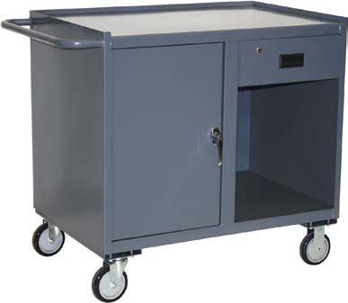 Mobile Drawer Cabinets JD, JE, JF - Secure mobile storage with drawers for small item retention 1,00 LB CAP.* (*800 lb. with T5 casters) All welded construction (except casters).