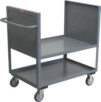 , 3, & 4 Sided Solid Box Trucks BB, BC, BD - Low deck truck for frequent loading and unloading of packages 1,00 LB CAP.* (*800 lb. with T5 casters) All welded construction (except casters).