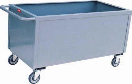 Low Profile Solid Box Trucks Model BL - Box on Wheels, Lowest box truck for frequent loading of parts or scrap 1,00 LB CAP.* (*800 lb. with T5 casters) All welded construction (except casters).