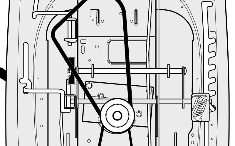 Remove the hair pins and washers from the suspension links. See illustrations A and B. MAINTENANCE Level Adjustment Position Figure 28 5. Disconnect the extension spring from the blade control rod.