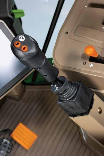 H Series Front Loaders 13 Only John Deere offers three independent joystick functions With either joystick, you can perform up to three tasks at the same time.