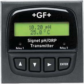8750 Transmitters Member of the ProcessPro Family of Instruments Features Automatic temperature compensation Temperature display in C or F Hold and simulate functions Relay options available Output