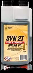 First Choice for Oils PETROL AND LIGHT DIESEL ENGINE OILS 2 STROKE OILS SYN 2T OIL Hi-Tec Syn 2T Motor Oil is a premium fully synthetic low