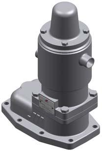 according to pump size Double safety relief valve available