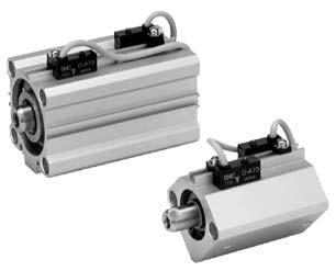Compact Cylinder Series CDQ2 With uto Switch Refer to page --1 for further information on auto switches. Minimum Stroke for uto Switch Mounting Weight ore size 4 3 1 4 1 Cylinder stroke No.