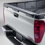 Canyon Extended Cab in Silver Birch Metallic shown with folding hard tonneau cover, tubular assist steps, and 18-inch