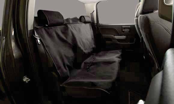 Rear Seat Cover Protection with ARIES Seat Defender A UNIVERSAL, DUAL-SIDED DESIGN TO HELP PROTECT THE REAR SEAT OF SIERRA, SIERRA HD, CANYON, TERRAIN, ACADIA LIMITED, YUKON AND YUKON XL Help protect