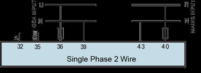 Figure 7 - Single Phase 2-Wire Connection Diagram Figure