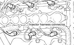 After installation of the distributor, confirm that the distributor rotor head is aligned as shown. 15.