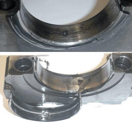 Cam gear pin shear. Lack of Oil Pressure Lack of lubrication causes rapid bearing wear or bearing to seize. Bearing failure. Spun main bearings.