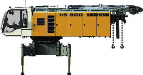 Transport dimensions and weights HS 8130 HD with wide track and long crawlers 10 3 32 4 Standard 38.2 11 6 Option 12 9 *11 2 55.