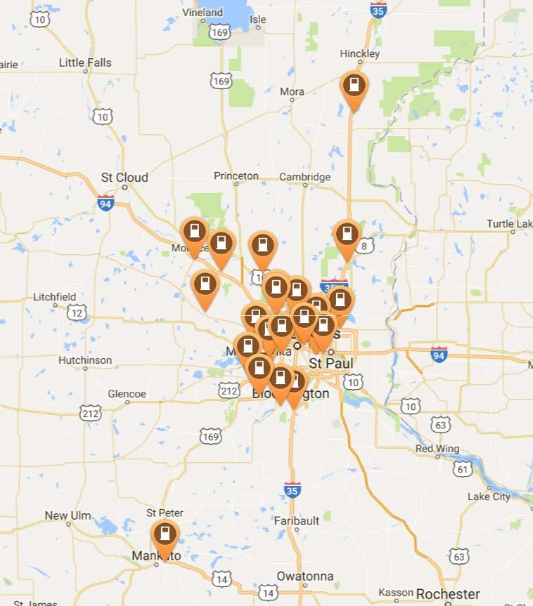 Twin Cities DCFC DCFC Corridors in progress DCFC every 50 miles I-94: Minnesota to