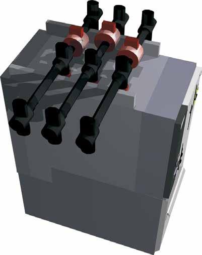 Unaffected by environmental conditions Simple error-free assembly during installation (ground) Installation: Busbar compartment and cable compartment Installation: Busbar compartment and cable
