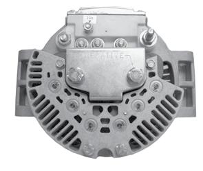 (A031104788S) Step 4: Flip alternator housing and remove hardware. Remove output studs. See Fig 3.