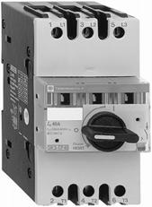 References protection components Magnetic motor circuit-breakers GK 540 Magnetic circuit-breakers GK with screw clamp connections Control by rotary knob Standard power ratings of -phase motors 50-60
