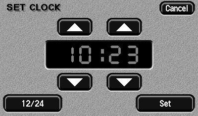 L Clock Clock Clock Adjustment The position of the digital clock depends on the equipment fitted to the vehicle.