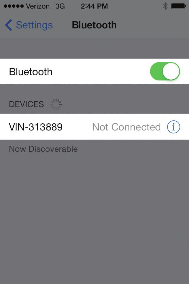 Open FP3 app and connect to FP3 Android: Enable Bluetooth