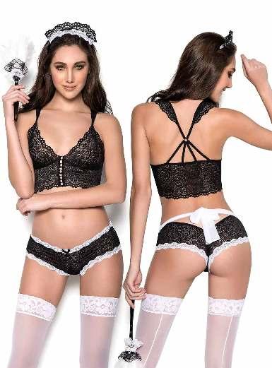 128 6361 French Maid 3PC.