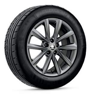215/45 R16 tyres ET46 silver metallic Vigo 6V0 071 469F HA7 light-alloy 0J 16 for 215/45 R16