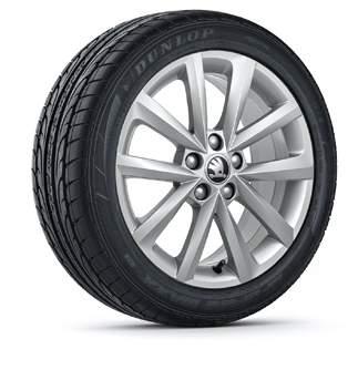 0J 16 for 215/45 R16 tyres ET46 silver metallic Dione 5JA 071 496B 8Z8 light-alloy wheel 7.